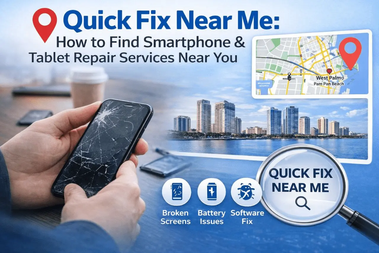 Lee más sobre el artículo Quick Fix Near Me: Cómo encontrar servicios de reparación de smartphones y tablets cerca de ti